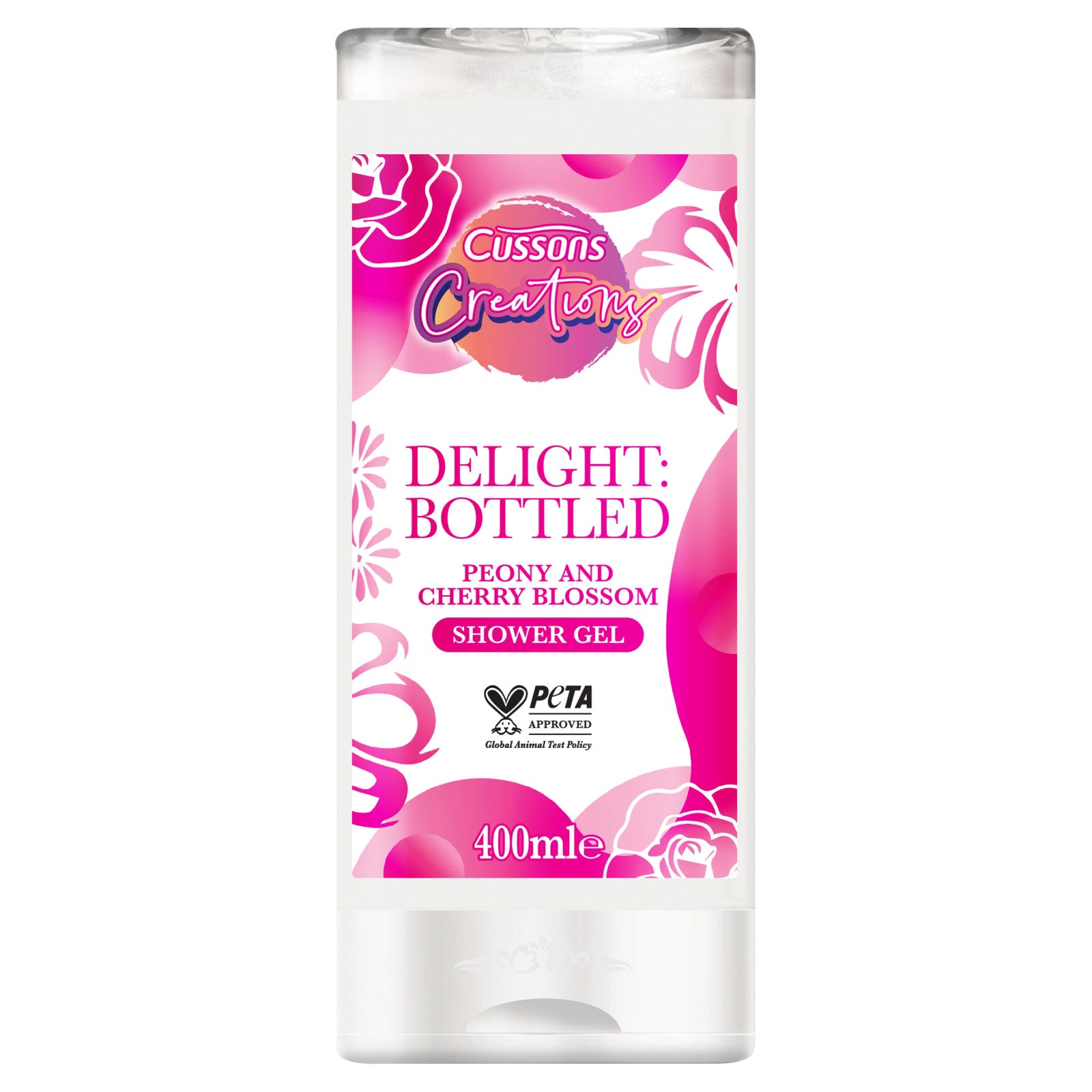 Buy Cussons Creations Peony & Cherry Blossom Shower Gel 400ml - Premium Quality Toiletries Online - Product Image Buy Cussons Creations Peony & Cherry Blossom Shower Gel 400ml - Premium Quality Toiletries Online - Product Image